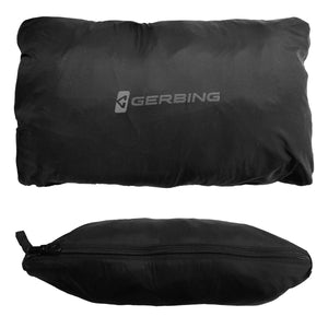 Black Gerbing storage pouch shown from top and side angles
