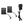 Two Gerbing battery chargers with power cables and wall plug