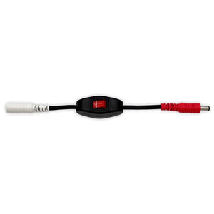 Gerbing power cable with inline red rocker switch white and red connectors