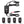 Gerbing portable temperature controller with power cable and four heat level indicators