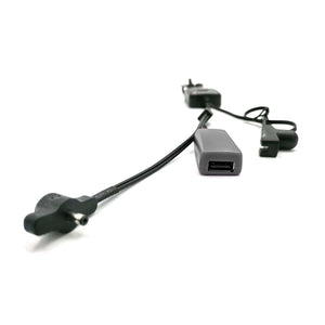 Gerbing USB power adapter cable with multiple connectors
