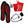 Heated insoles with remote control, charging cable, power adapter, and red Bing 1975 Clothing storage bag