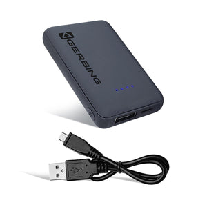 Gerbing portable power bank with USB charging cable