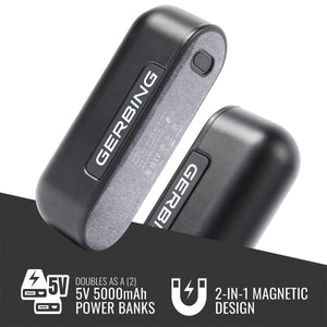 Gerbing 2-in-1 magnetic power bank set with two 5V 5000mAh units