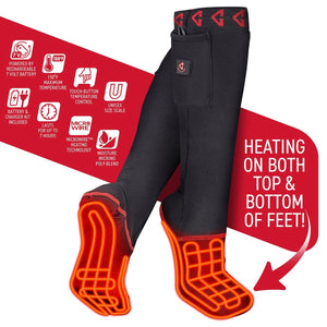 Gerbing heated socks with battery power and Microwire technology features