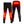 Gerbing heated base layer pants showing glowing red heating elements on knees and lower back