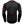 Back view of black long sleeve compression shirt with red contrast stitching and logo