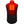 Back view of a black and red heated vest showing internal heating elements