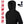 Black heated fleece hoodie with four heating zones, rechargeable battery, charger, and four temperature settings