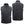 Front and back view of a black Gerbing fleece vest with a high collar and zipper closure