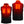 Gerbing heated vest showing front and back heating elements in red