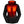 Gerbing womens black heated jacket with visible glowing red heating elements in chest and hood