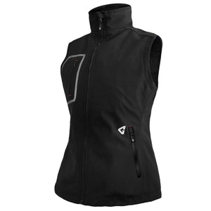 Gerbing black sleeveless heated vest with zippered chest and side pockets