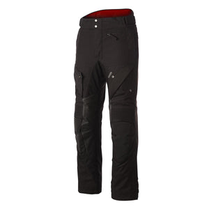 Gerbing black motorcycle riding pants with reinforced knee panels and zippered pockets