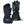Gerbing black heated motorcycle gloves with gauntlet cuffs and adjustable wrist straps