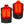 Gyde heated vest showing front and back heating element patterns