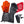 Black heated gloves with visible heating elements and two rechargeable battery packs