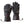 Gerbing black leather heated motorcycle gloves with power cables