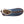 Acorn blue wool slipper with cream fleece lining and brown trim