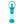 O2 Cool teal handheld misting fan with clear water reservoir