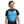 Man wearing an AlphaCool blue gel cooling chest vest over a black t-shirt
