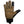 Glacier Glove tan leather glove with black fingertip and thumb accents and black wrist cuff