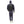 Mannequin wearing a CompCooler black liquid cooling backpack and matching hooded suit