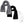 Glovii grey black and white fleece heated scarves with power button