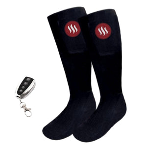 Glovii black heated socks with remote control