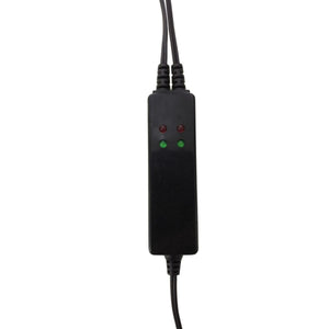 Glovii dual battery charger with red and green indicator lights
