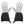 Glovii grey snowflake pattern heated gloves with black cuffs and power control buttons