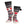 Glovii knit slipper socks with red maple leaf pattern and grey trim