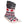 Glovii grey and white knit slipper socks with red maple leaf pattern and pom poms