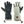 Glovii black leather and white fleece heated gloves