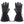 Pair of black Glovii heated gloves with adjustable wrist straps and power buttons