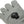 Glovii grey heated glove with black control button