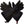 Pair of black Glovii heated gloves with adjustable wrist toggles