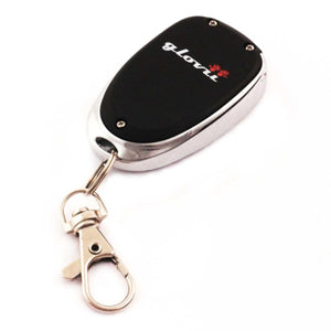 Glovii remote control key fob with silver metal clip