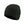 Glovii black ribbed knit beanie hat