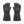 Glovii black leather heated gloves with power button on wrist