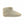 Beige Glovii heated faux fur slipper with side power button