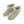 Pair of beige Glovii faux fur ankle slippers