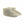 Glovii cream faux fur heated slippers with side zipper and circular logo
