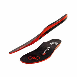 Glovii heated shoe insoles in black and red