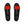 Pair of Glovii black heated insoles with red heating element graphic