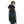 Glovii black quilted hooded jacket on a mannequin wearing a camouflage beanie