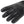 Glovii black leather motorcycle glove with protective knuckle and finger guards