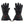 Pair of black Glovii heated motorcycle gloves with power buttons on the cuffs