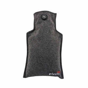 Glovii grey heated neck warmer with power button