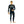 Man wearing Glovii black and grey thermal base layer set with power button on chest